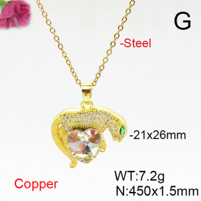 Fashion Copper Necklace  F6N406158aakl-G030