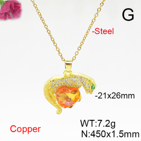 Fashion Copper Necklace  F6N406159aakl-G030