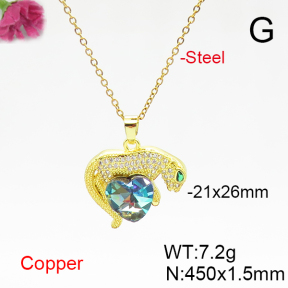 Fashion Copper Necklace  F6N406165aakl-G030