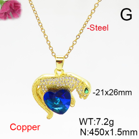 Fashion Copper Necklace  F6N406166aakl-G030