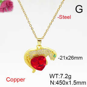 Fashion Copper Necklace  F6N406167aakl-G030