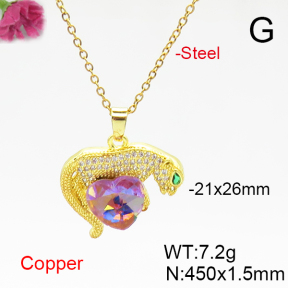 Fashion Copper Necklace  F6N406169aakl-G030