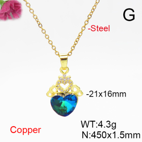 Fashion Copper Necklace  F6N406177aakl-G030