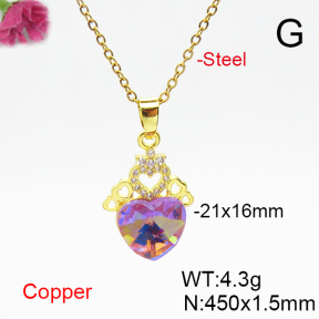 Fashion Copper Necklace  F6N406178aakl-G030
