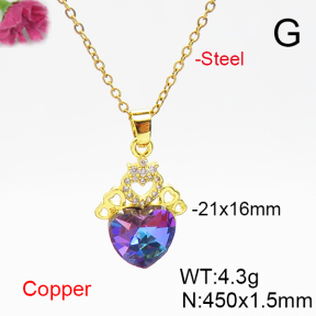 Fashion Copper Necklace  F6N406180aakl-G030