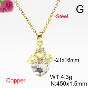 Fashion Copper Necklace  F6N406181aakl-G030