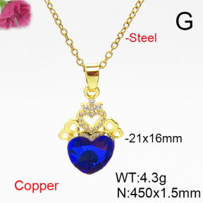 Fashion Copper Necklace  F6N406182aakl-G030