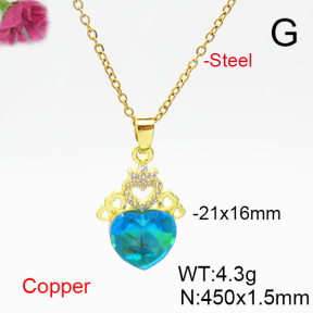 Fashion Copper Necklace  F6N406185aakl-G030