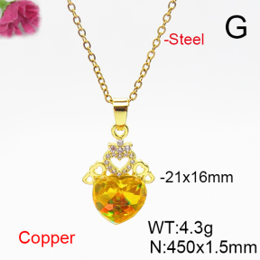 Fashion Copper Necklace  F6N406187aakl-G030