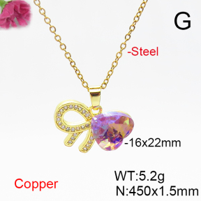 Fashion Copper Necklace  F6N406189aakl-G030