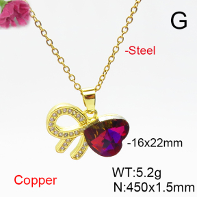 Fashion Copper Necklace  F6N406192aakl-G030