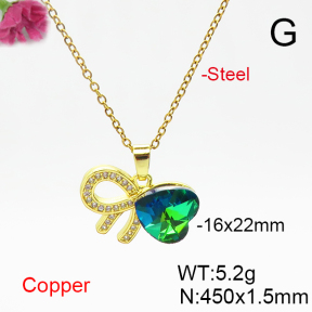 Fashion Copper Necklace  F6N406193aakl-G030