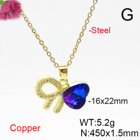 Fashion Copper Necklace  F6N406194aakl-G030