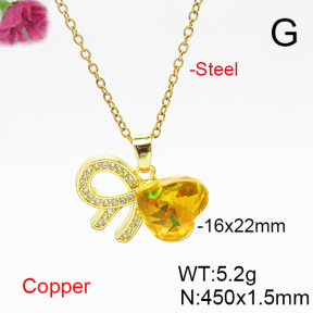 Fashion Copper Necklace  F6N406195aakl-G030