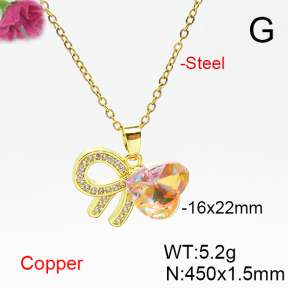 Fashion Copper Necklace  F6N406196aakl-G030