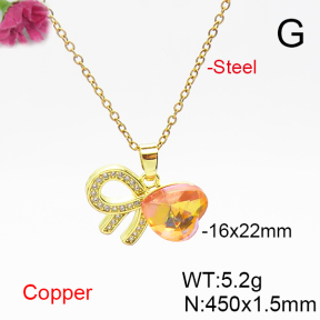 Fashion Copper Necklace  F6N406199aakl-G030