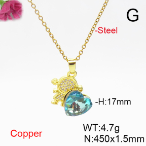 Fashion Copper Necklace  F6N406205aakl-G030