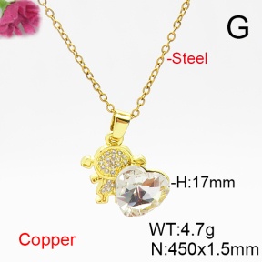 Fashion Copper Necklace  F6N406208aakl-G030