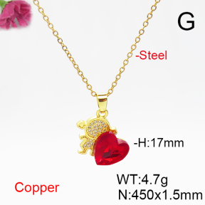 Fashion Copper Necklace  F6N406212aakl-G030