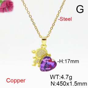 Fashion Copper Necklace  F6N406214aakl-G030
