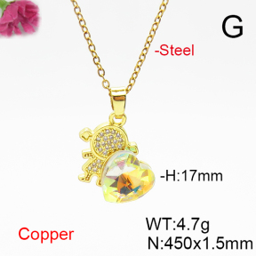 Fashion Copper Necklace  F6N406215aakl-G030