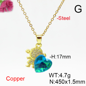Fashion Copper Necklace  F6N406216aakl-G030