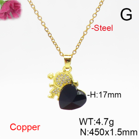 Fashion Copper Necklace  F6N406217aakl-G030