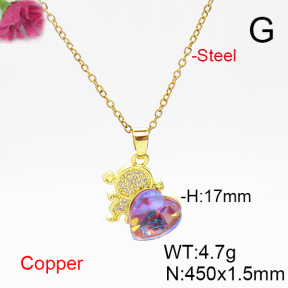 Fashion Copper Necklace  F6N406218aakl-G030