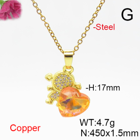 Fashion Copper Necklace  F6N406219aakl-G030