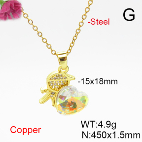 Fashion Copper Necklace  F6N406223aakl-G030