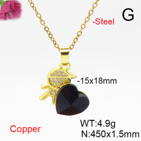 Fashion Copper Necklace  F6N406224aakl-G030