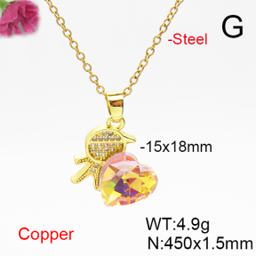 Fashion Copper Necklace  F6N406225aakl-G030