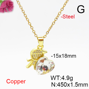 Fashion Copper Necklace  F6N406226aakl-G030