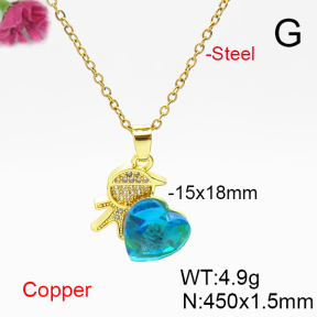 Fashion Copper Necklace  F6N406227aakl-G030