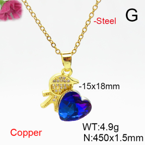Fashion Copper Necklace  F6N406230aakl-G030