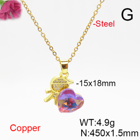 Fashion Copper Necklace  F6N406231aakl-G030