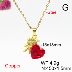 Fashion Copper Necklace  F6N406232aakl-G030