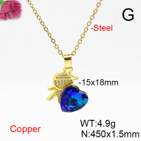 Fashion Copper Necklace  F6N406233aakl-G030