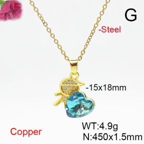 Fashion Copper Necklace  F6N406235aakl-G030
