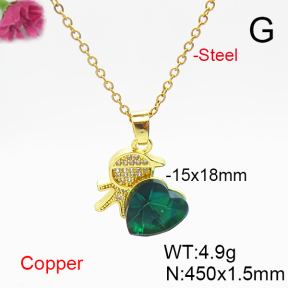 Fashion Copper Necklace  F6N406236aakl-G030