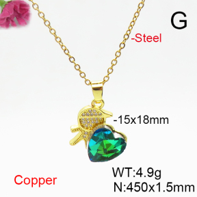 Fashion Copper Necklace  F6N406238aakl-G030