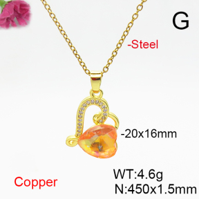 Fashion Copper Necklace  F6N406256aakl-G030