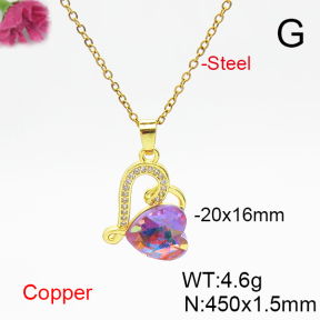 Fashion Copper Necklace  F6N406257aakl-G030