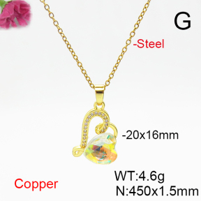 Fashion Copper Necklace  F6N406259aakl-G030