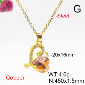 Fashion Copper Necklace  F6N406264aakl-G030
