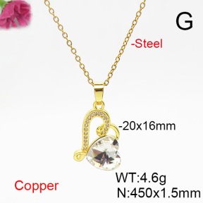 Fashion Copper Necklace  F6N406268aakl-G030