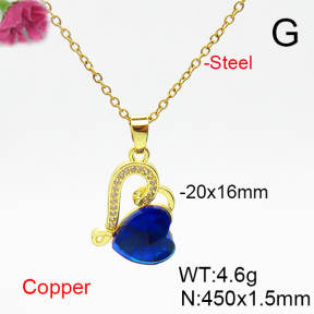 Fashion Copper Necklace  F6N406271aakl-G030