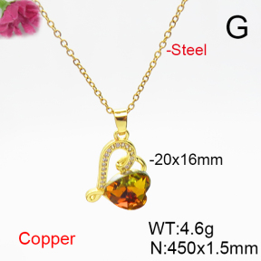 Fashion Copper Necklace  F6N406272aakl-G030
