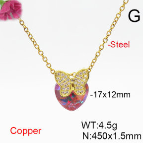 Fashion Copper Necklace  F6N406277aakl-G030