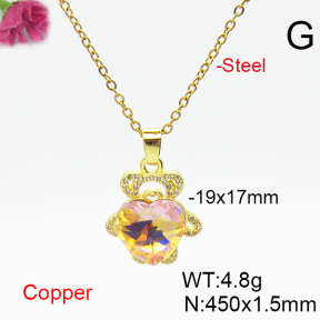 Fashion Copper Necklace  F6N406285aakl-G030